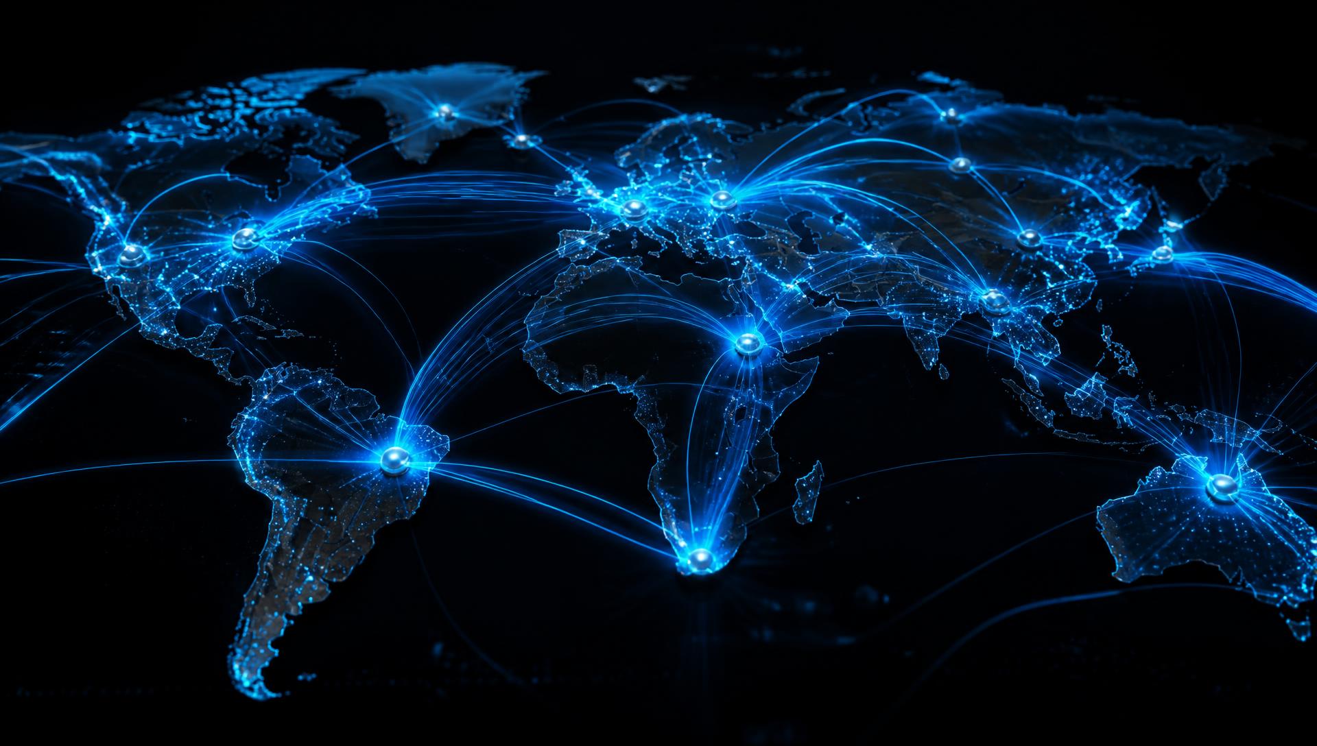 Global network visualization